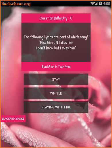 blackPink Quiz Game screenshot
