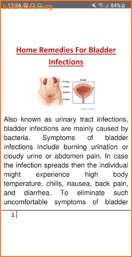 Bladder Infection Home Remedies screenshot