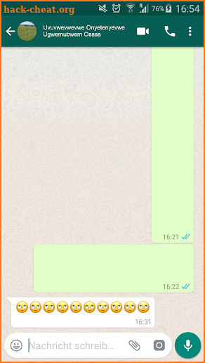 Blank Message (for WhatsApp) screenshot