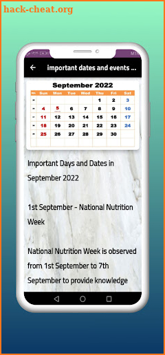 Blank Monthly calendar screenshot