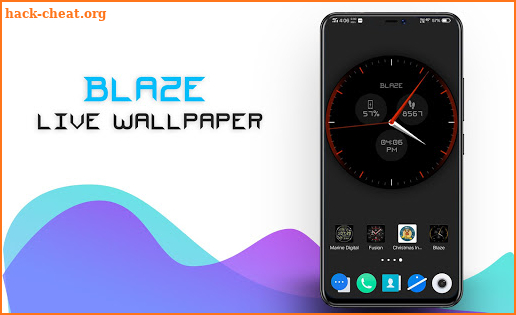 Blaze Clock Live Wallpaper screenshot