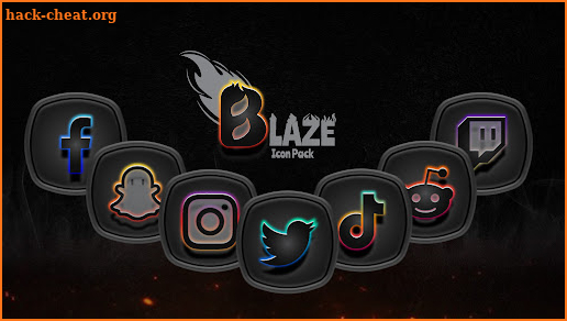 Blaze Dark Icon Pack screenshot