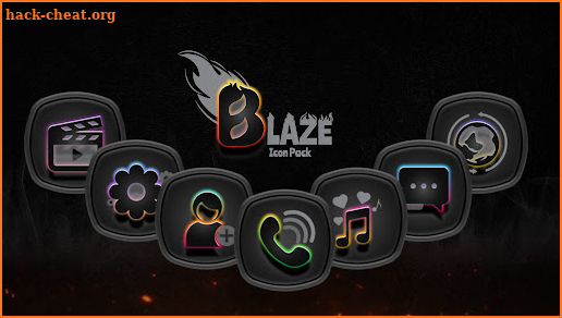 Blaze Dark Icon Pack screenshot