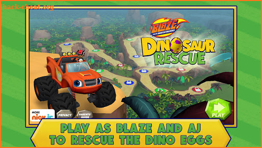 Blaze Dinosaur Egg Rescue Game screenshot