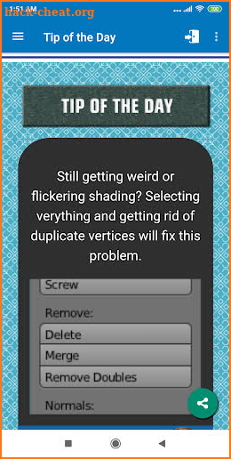 Blender 3D Shortcuts Free screenshot