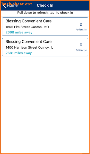 Blessing Health System screenshot