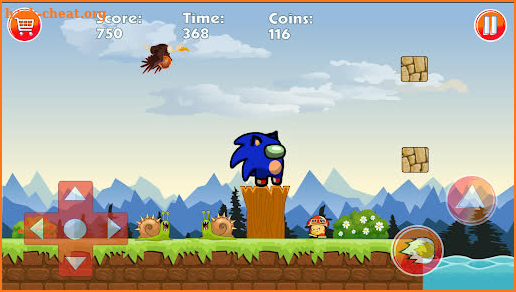 bleu hedgehog Runner Dash screenshot