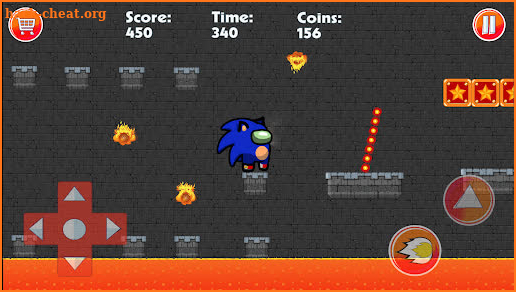 bleu hedgehog Runner Dash screenshot