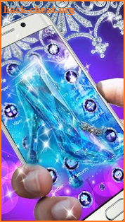 Bling Purple Blue Diamond Theme screenshot