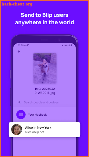 Blip (File Transfer) screenshot