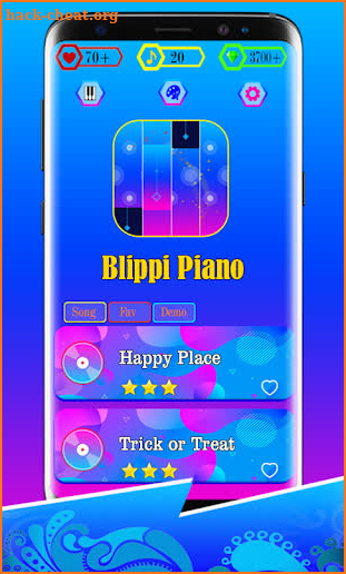 Blippi piano game screenshot