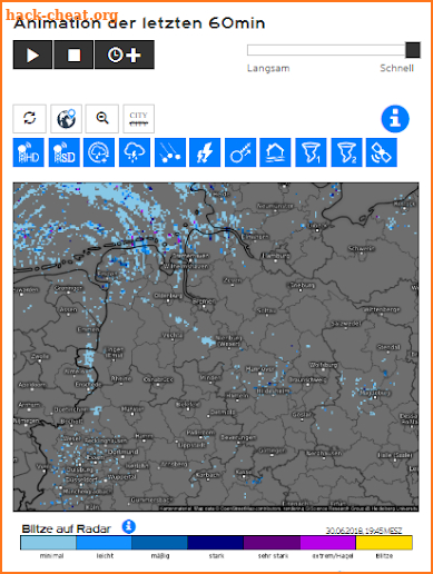 Blitzradar - Gewitter Radar screenshot