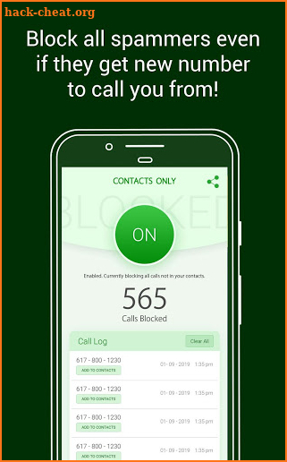 Block Calls Not in Contacts - Call Blocker screenshot