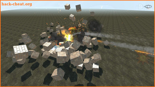 Block destruction simulator: cube rocket explosion screenshot