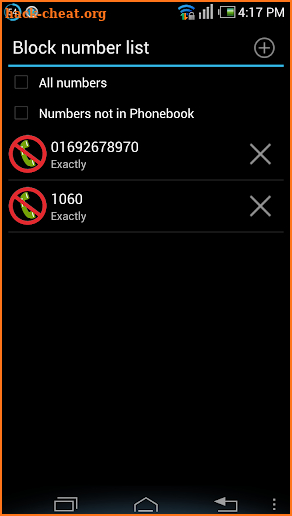 Block Outgoing Calls screenshot