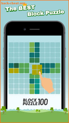 Block Puzzle 100 - Fill lines by tangram cube screenshot