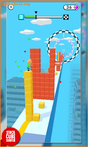 Block Stack Cube Surfer - Cube Run screenshot
