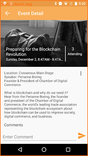 Blockchain Conference 2018 screenshot