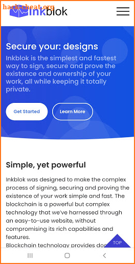 Blockchain Messenger and Digital Signature App screenshot