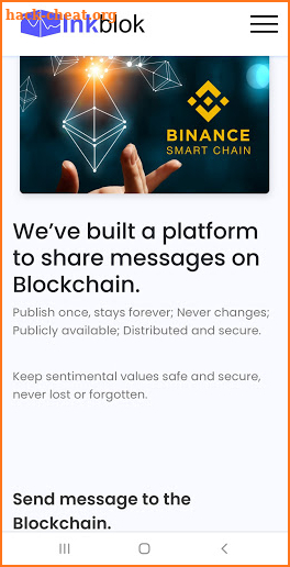 Blockchain Messenger and Digital Signature App screenshot