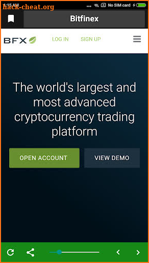 Blockchain Token Exchange screenshot