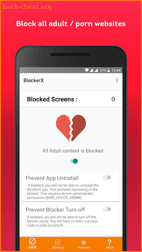 BlockerX - Porn Blocker Android / Adult Blocker screenshot