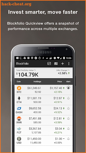 Blockfolio Bitcoin / Altcoin App screenshot