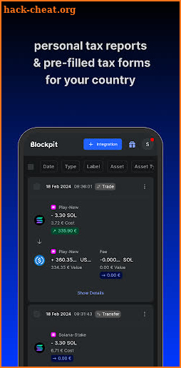 Blockpit: Crypto Tracker & Tax screenshot