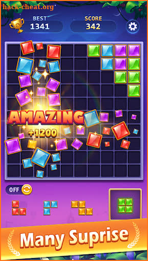 BlockPuz Jewel-Free Classic Block Puzzle Game screenshot