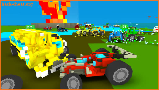 Blocky Car Crash Royale screenshot