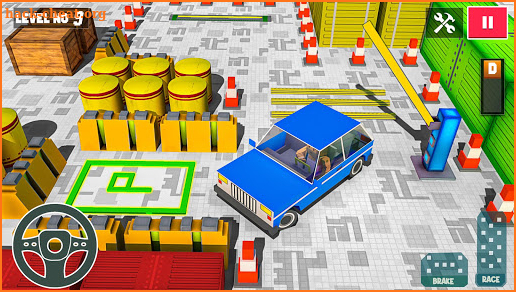 Blocky Car Parking & Driving Game screenshot