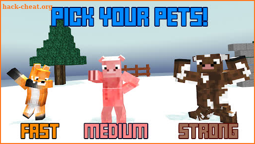 Blocky Cartoon: Pets Showdown screenshot