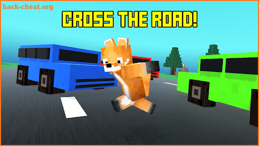 Blocky Cartoon: Road Crossing screenshot