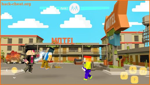 Blocky City Street Fighting Wrestling screenshot