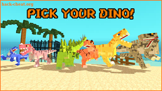 Blocky Dino Park: Dinosaur Arena screenshot