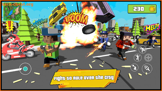 Blocky Dude Theft Crime Wars - Gangster Auto City screenshot