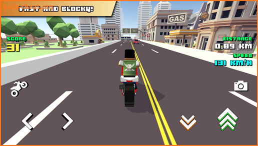 Blocky Moto Racing 🏁 screenshot