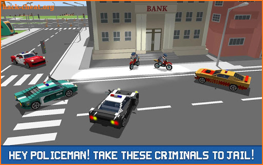 Blocky Police Driver: Criminal Transport screenshot