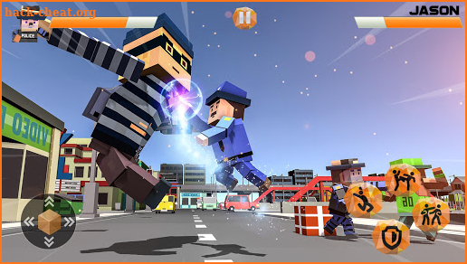 Blocky Police Vs Street Fighting screenshot