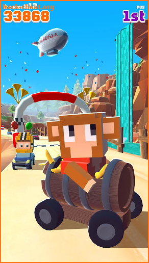 Blocky Racer - Endless Racing screenshot