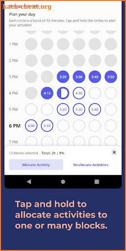 blocos - habits, activities and time tracker screenshot