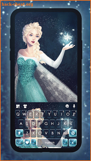 Blonde Fairy Girl Keyboard Background screenshot