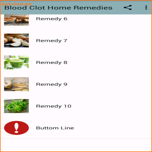 Blood Clot Home Remedies screenshot