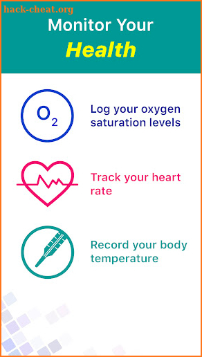 Blood Oxygen & Temperature App screenshot