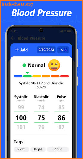 Blood Pressure App-Heart Rate screenshot