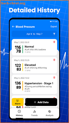 Blood Pressure App Pro screenshot