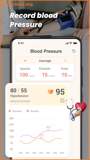 Blood Pressure App:HealthGuide screenshot