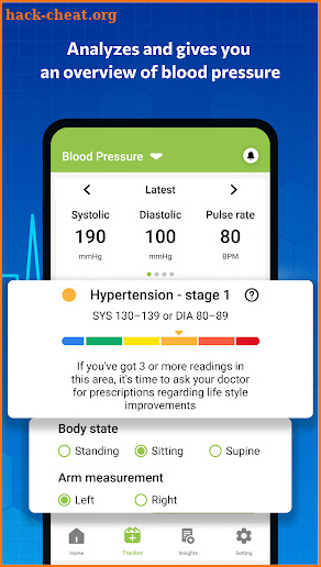 Blood pressure - Blood Sugar screenshot