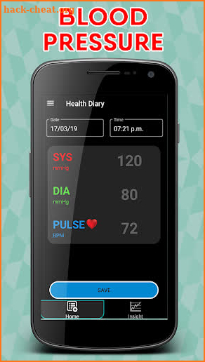 Blood Pressure : Blood Sugar : Body Temperature screenshot