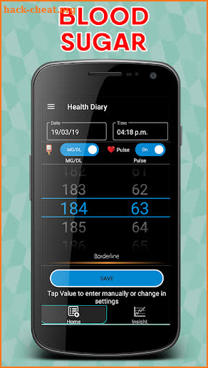 Blood Pressure : Blood Sugar : Body Temperature screenshot